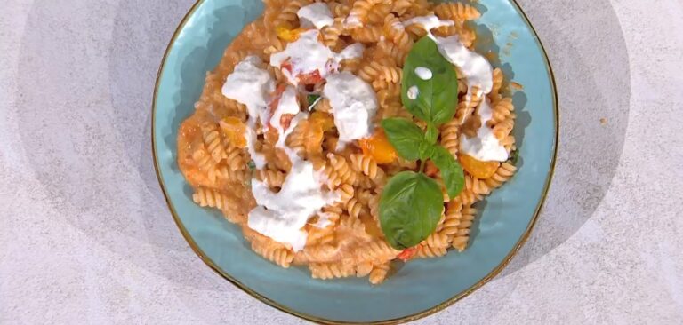 fusilli pomodorini e stracciatella di Antonio Paolino