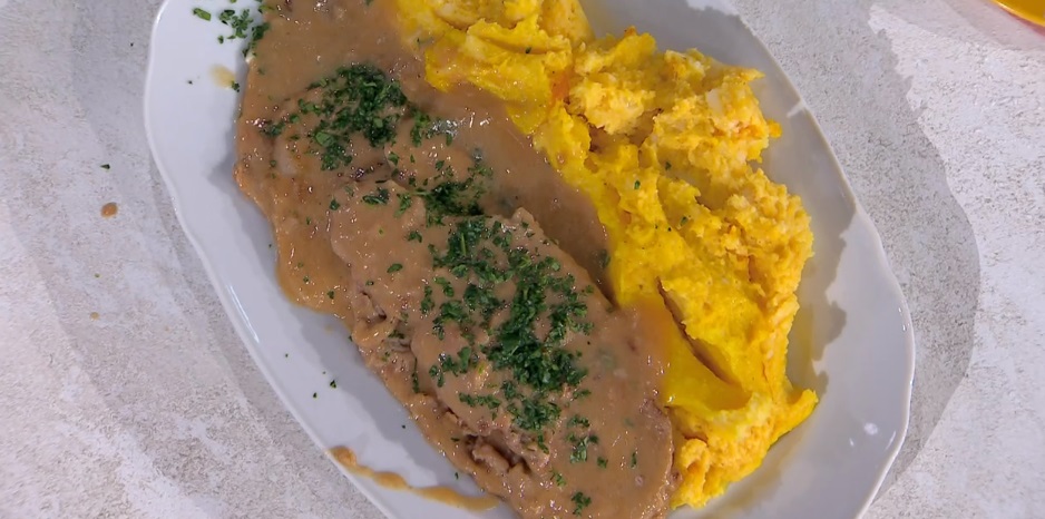 scaloppine con purè giallo di zia Cri