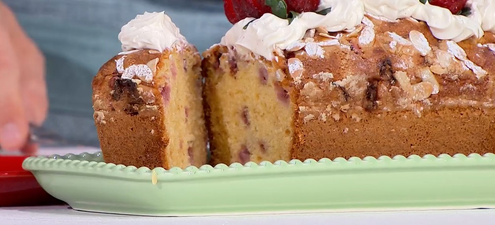 plumcake fragole e mandorle di Daniele Persegani