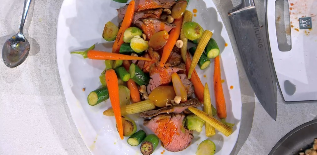 roast beef con giardino di verdure di Michele Farru