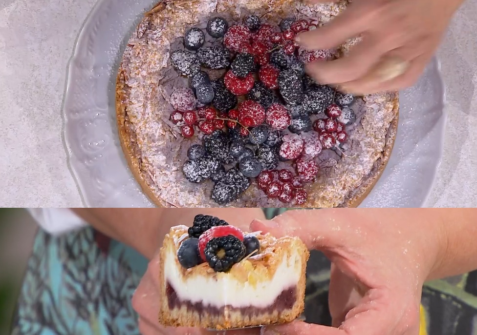 torta con confettura e spuma di yogurt di Natalia Cattelani