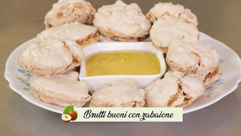 brutti buoni con zabaione