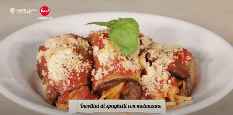 involtini di spaghetti con melanzane