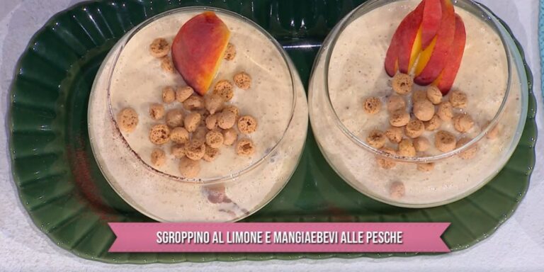 sgroppino al limone ed il mangiaebevi alle pesche di Daniele Persegani