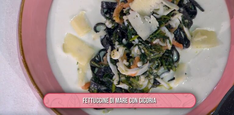 fettuccine di mare con cicoria di Gian Piero Fava