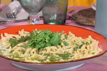 strozzapreti con crema di rucola di zia Cri