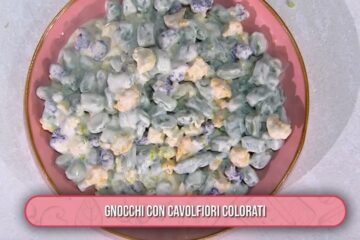 gnocchi con cavolfiori colorati di Antonio Paolino