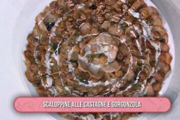 scaloppine alle castagne e gorgonzola di gemelli Billi