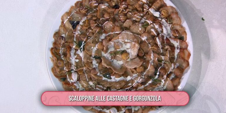 scaloppine alle castagne e gorgonzola di gemelli Billi